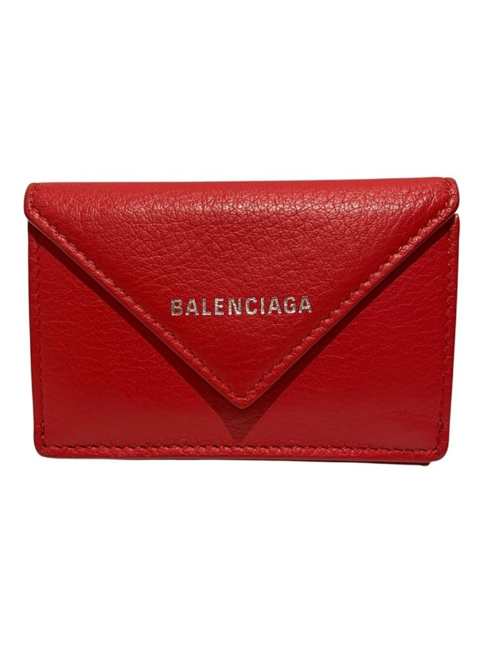 Balenciaga Paper Mini Wallet Trifold Leather